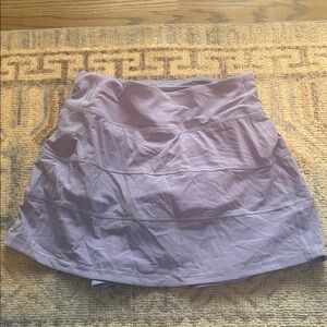 Lululemon Pace Rival Skirt! Worn once! Lavender Athletic Skirt. Built in shorts.